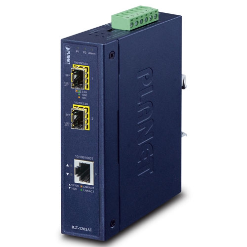 1-port 10/100/1000T to 2-port  100/1000/2500X SFP