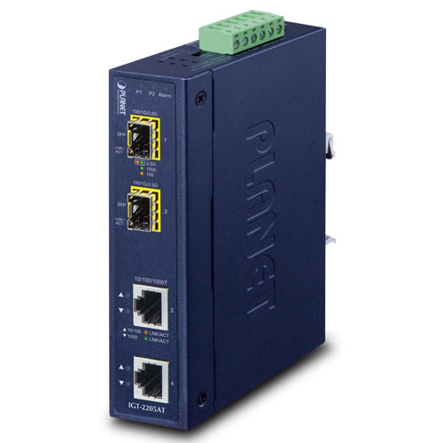 2-port 10/100/1000T to 2-port  100/1000/2500X SFP