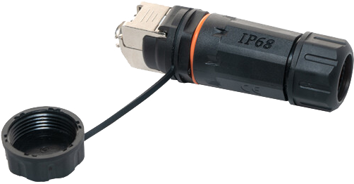 Keystone Cat6A STP RJ45-liitin paneeliin/rasiaan IP68
