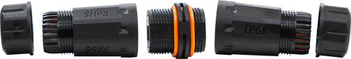 RJ45 jatkoliitin Cat6A STP IP68