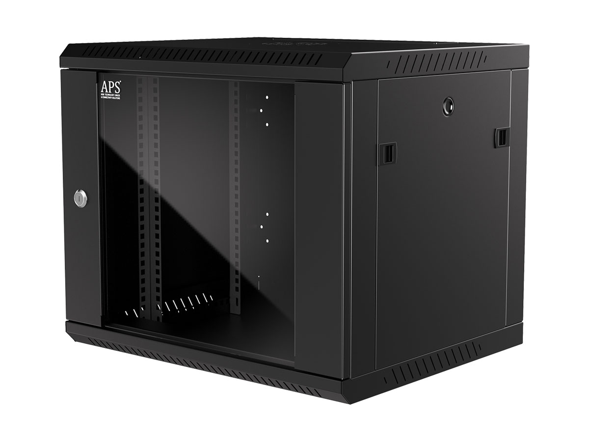 APS 19" seinäkaappi 15U K770xL600xS450
