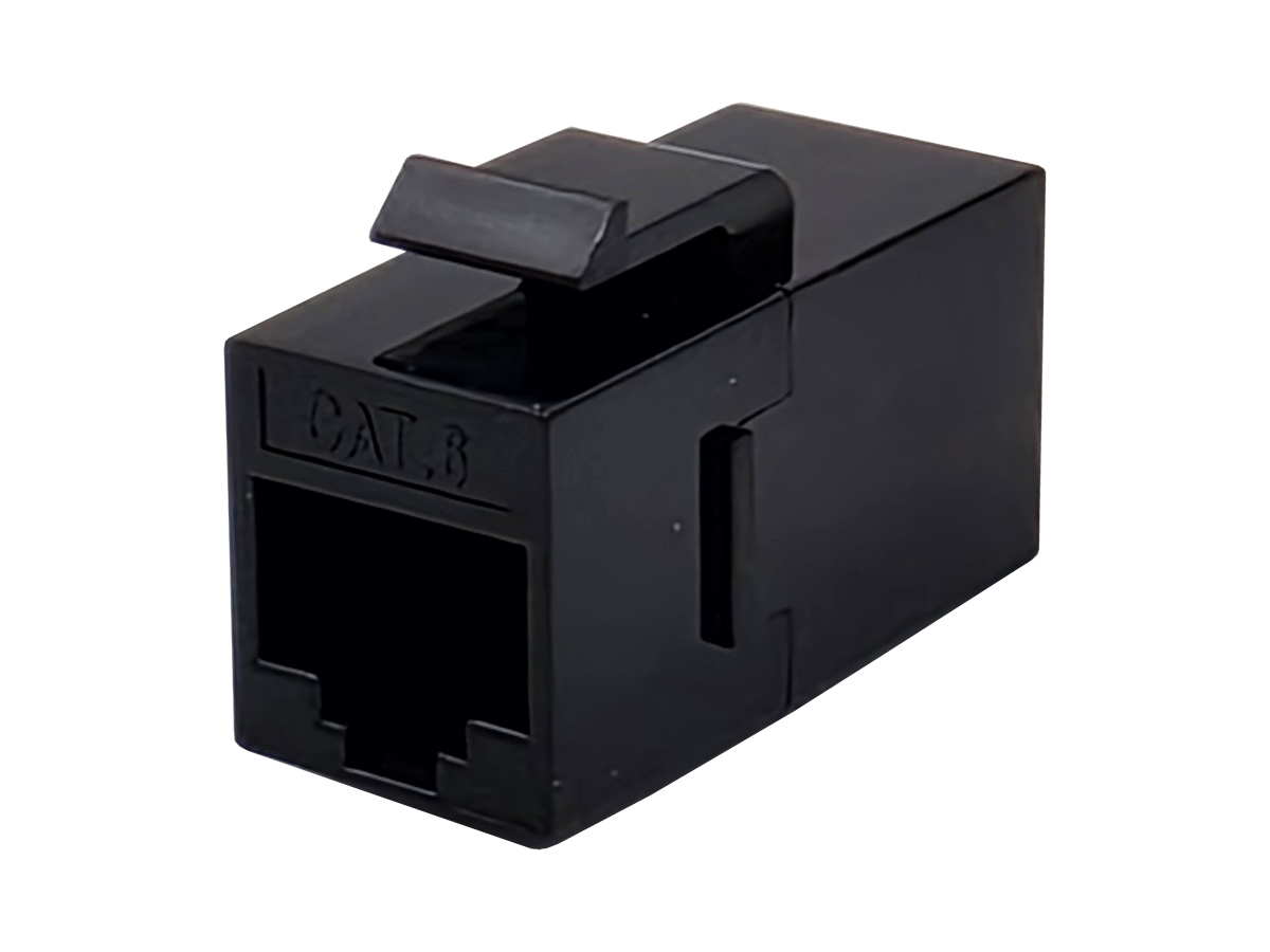 Cat6 UTP jatkosliitin RJ45 - RJ45, keystone